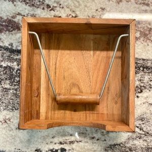 Farmhouse Wooden Napkin Holder. Gently Used in Good Condition.